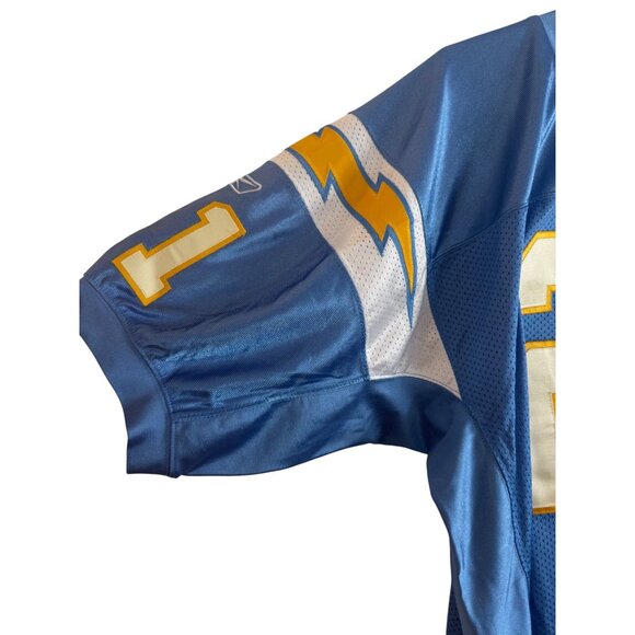 Vintage Chargers Jeresey Reebok NFL Mens Jersey Size 50 Nylon Blue Number 21 - Picture 12 of 13